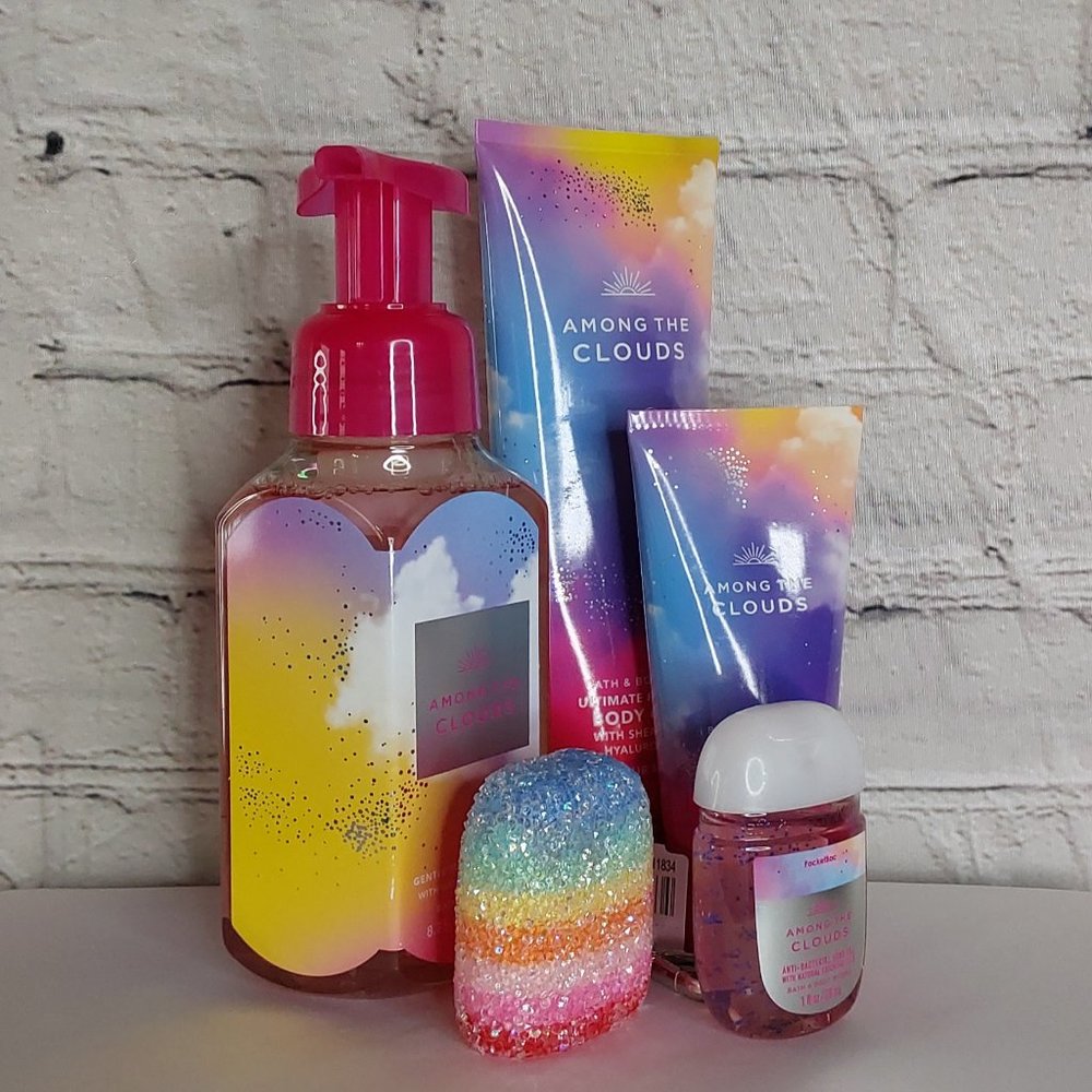 BATH & BODY WORKS 'AMONG THE CLOUDS' 5~PIECE BODY CARE GIFT SET - Picture 2 of 12